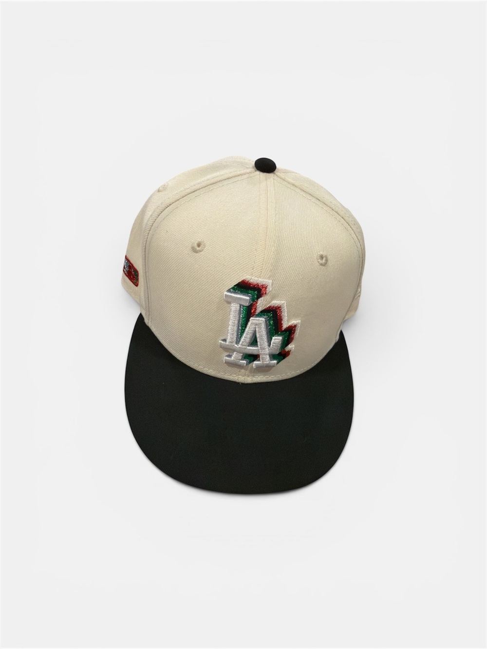 Los Angeles Dodgers Cream NWA Custom 59FIFTY Fitted Hat